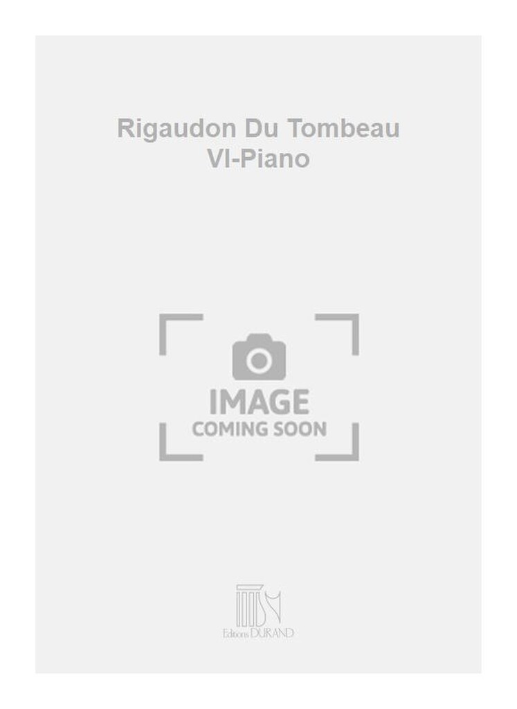 Rigaudon Du Tombeau Vl-Piano